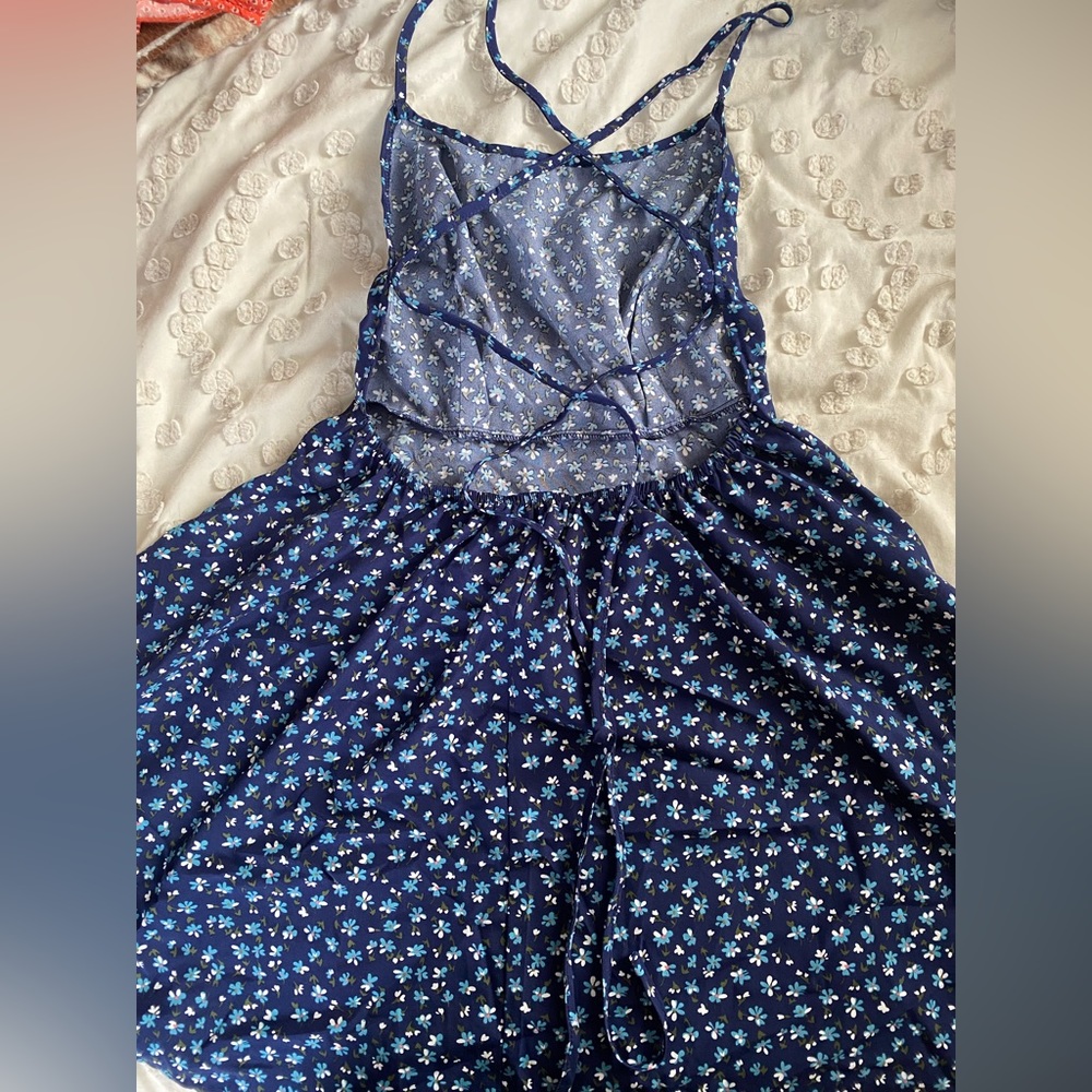 SHEIN floral blue dress size small